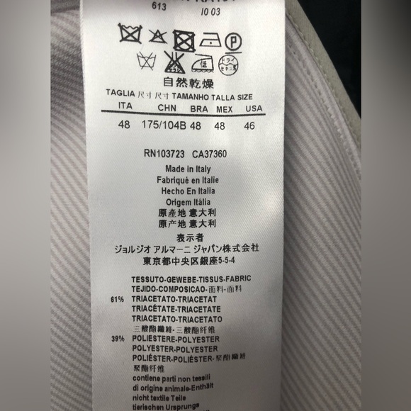 Giorgio Armani Long Collarless Coat in Light Grey Size 12 (IT 48) - Picture 10 of 11